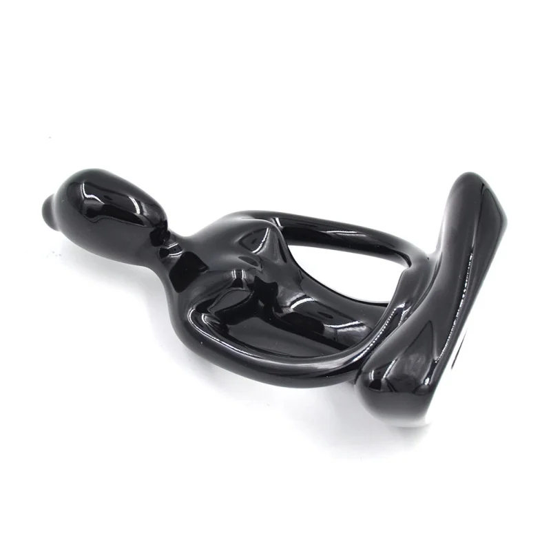 Черная и белая скульптура женщины дзен Йога орнамент керамическая статуя