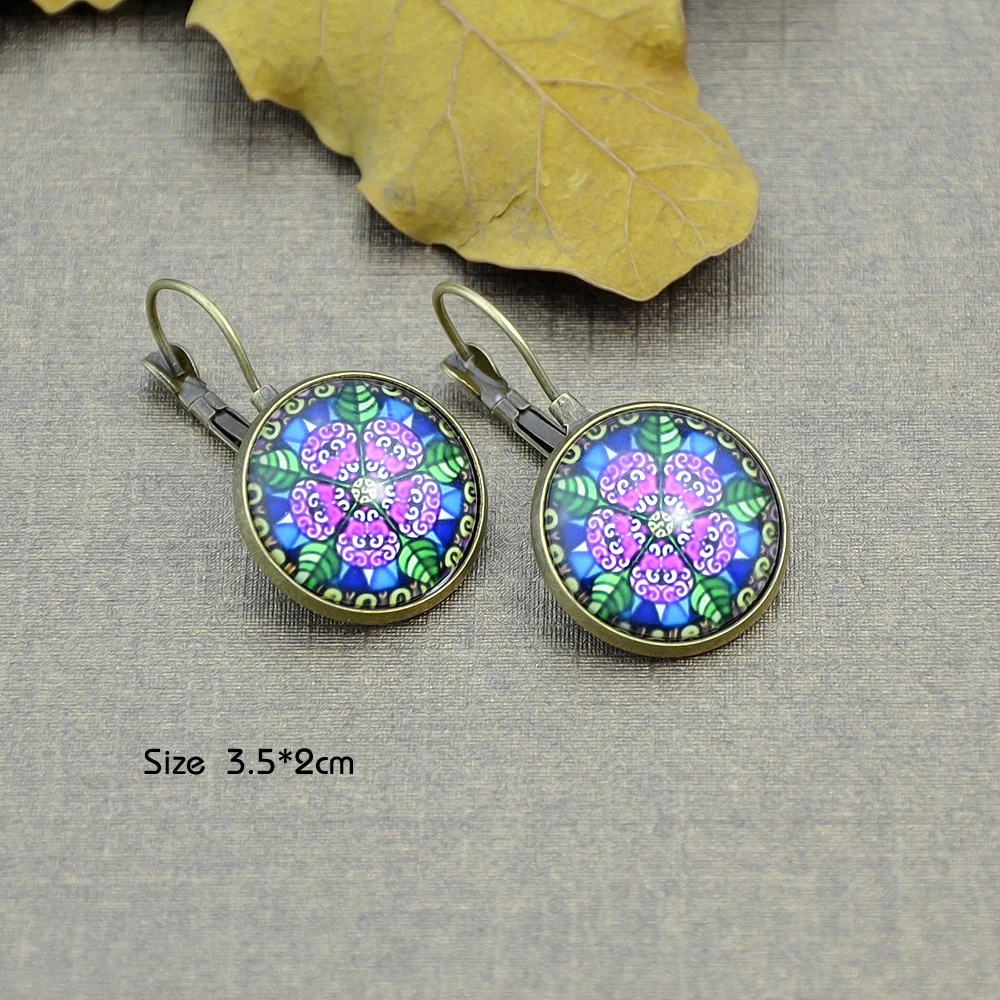 Boho Серьги Винтаж Этническая Стиль ювелирные изделия бронза серебро Цвет