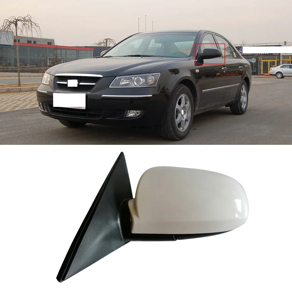 Capqx 5/7 провода для Hyundai Sonata NF 2005 2006 снаружи Зеркало заднего вида боковое зеркало заднего вида в сборе