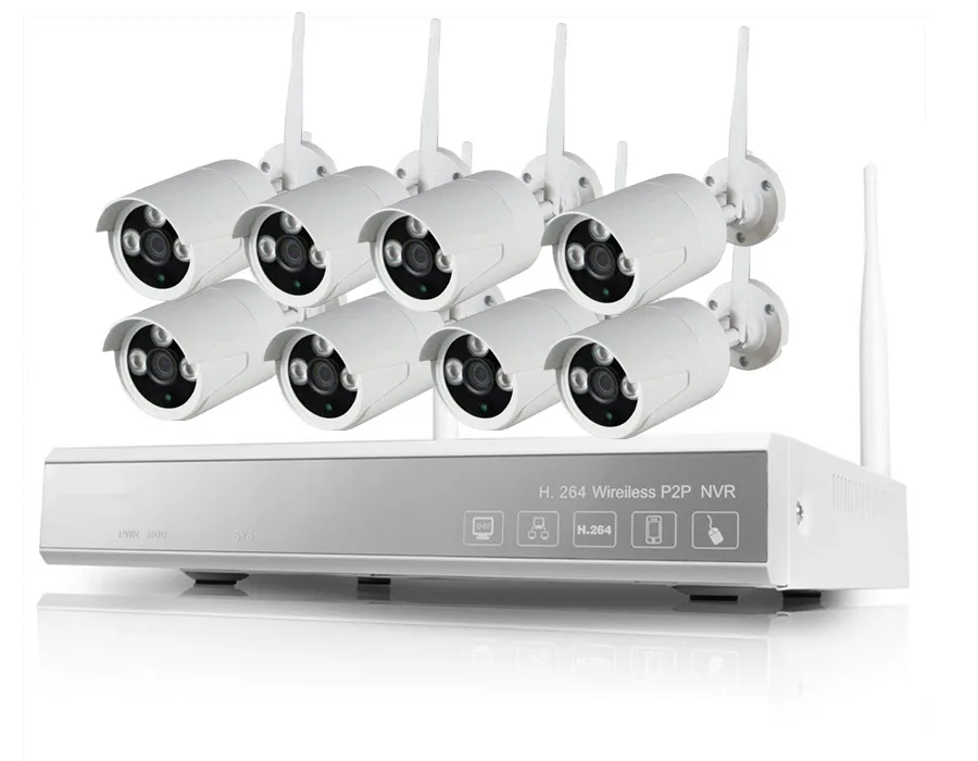 8ch Беспроводная 1080P IP камера NVR CCTV домашняя система безопасности наружная IR 2mp сеть