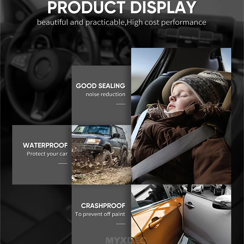 4 м универсальная защита для края автомобильной двери от царапин уплотнительная