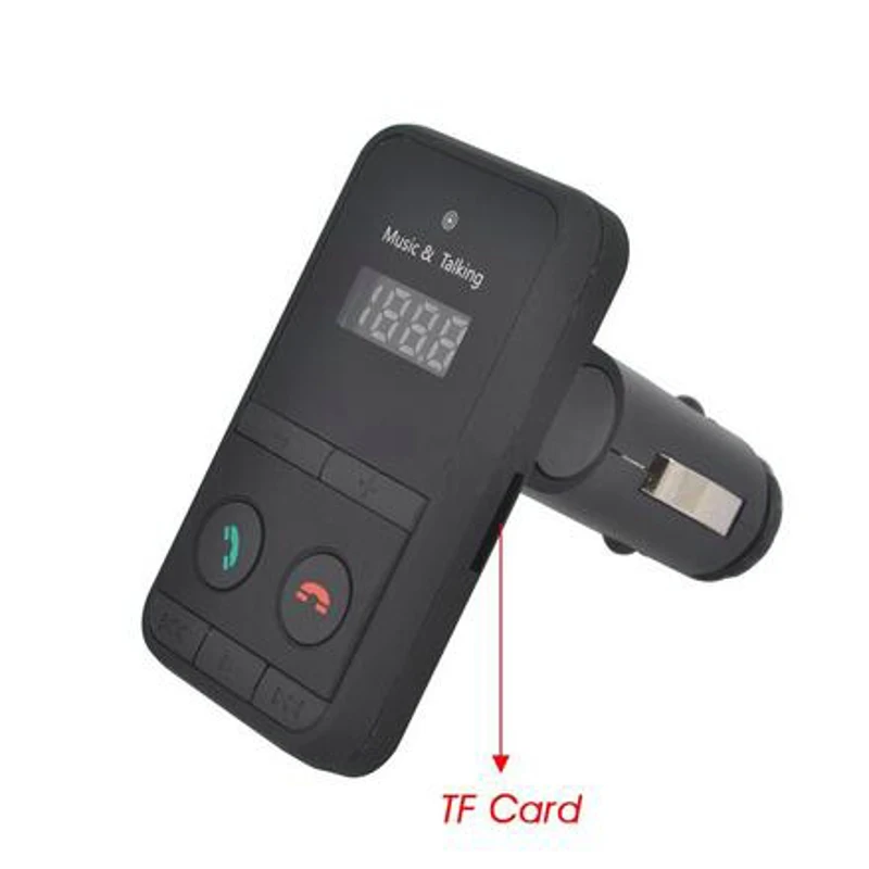 Беспроводной FM модулятор с Bluetooth автомобильный комплект mp3 плеер SD USB ЖК дисплей