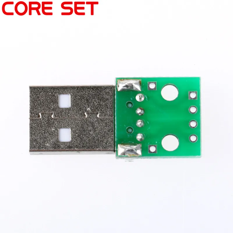 5 шт. тип A USB штекер для DIP 2 54 мм PCB плата питания DIY адаптер конвертер Модуль 4 pin