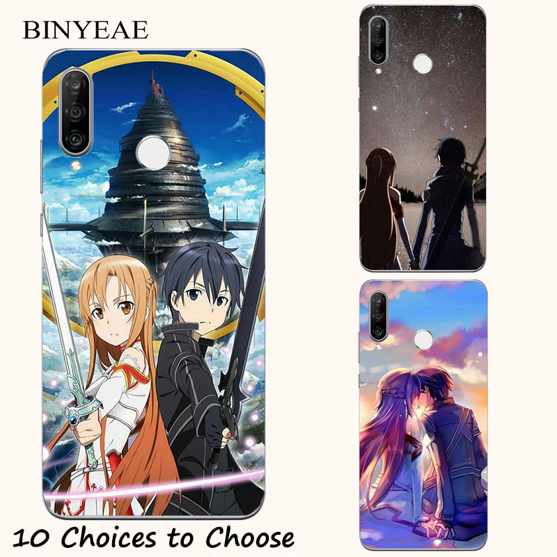 Мягкий силиконовый чехол-книжка Sword Art Online Manga для Huawei Honor 8A P30 P40 Y6 Y7 Lite E Prime Pro Plus 2019 |