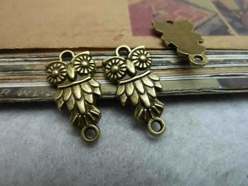 50 шт. соединители для бижутерии в виде совы | Украшения и аксессуары