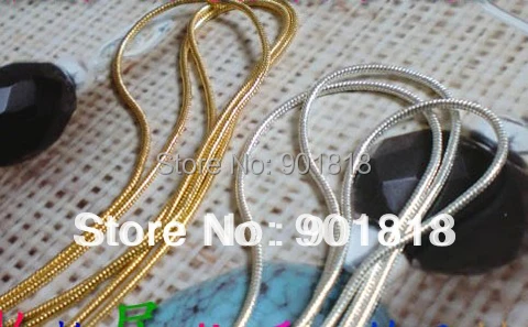 Античное бронзовое/золотое/серебряное/родиевое ожерелье 10 м/лот 1 5 мм цепи под