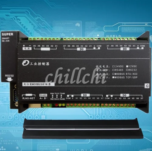 32 способ NPN транзистор выход RS485 Modbus DO Модуль PLC расширение модуль подключен