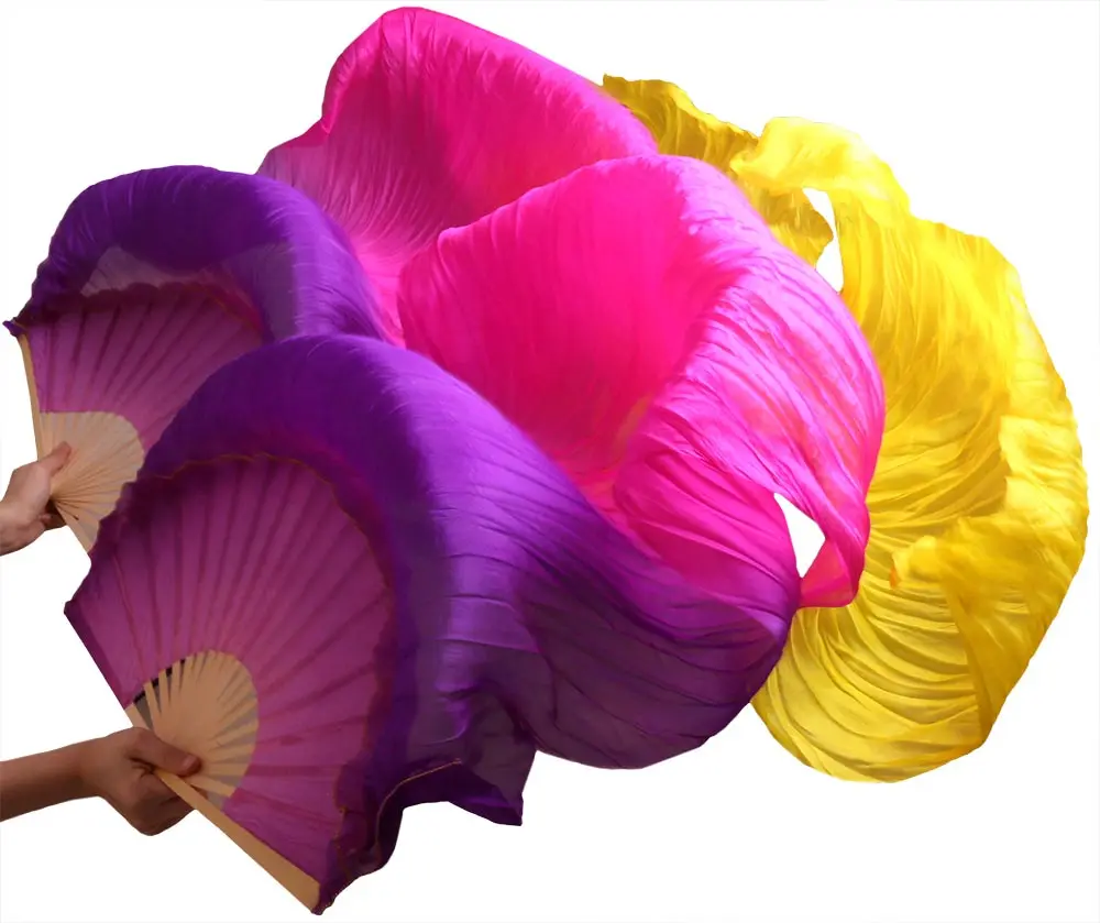 Хит 2018 высококачественные женские шелковые вуали для танца живота 100%