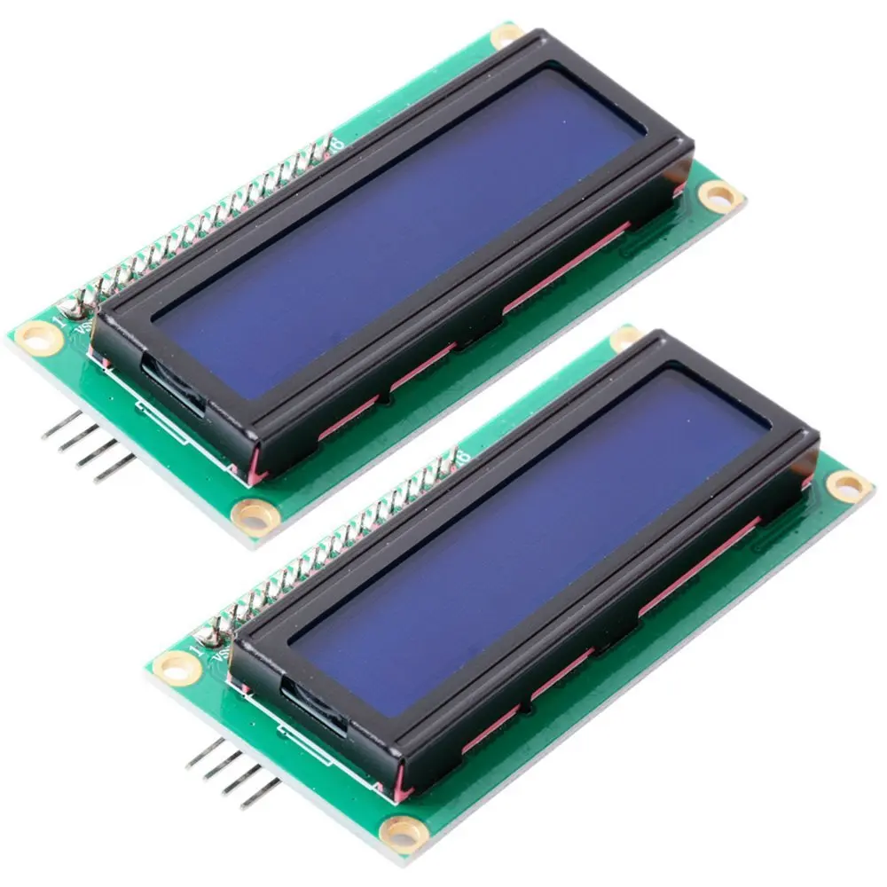 ЖК-дисплей Iic/i2c 1602 с последовательной синей подсветкой 5 В для Arduino 2560 Uno Avr |