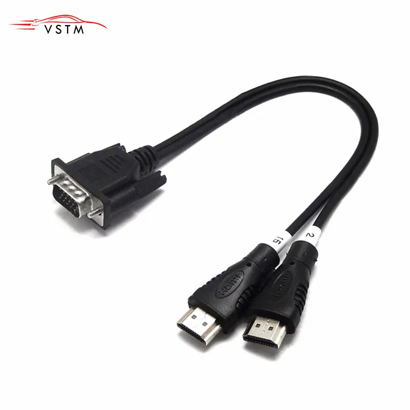 2 в 1 светодиодный кабель для чтения и записи данных с VGA на HDMI ЖК дисплей RT809F RT809H