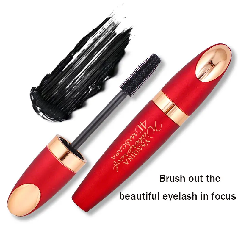 1 PC Mascara 4d Fiber Lashes Silk Waterproof Rimel 3D Thick Black Lash Eyelash Extension Lengthening Eyes Makeup |