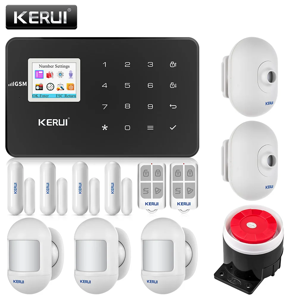 KERUI G18 Беспроводной GSM домашняя охранная сигнализация Системы от грабителей IOS и