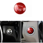 Комплект наклеек из углеродного волокна для кнопки запуска и остановки двигателя для моделей автомобилей Mercedes Benz RE