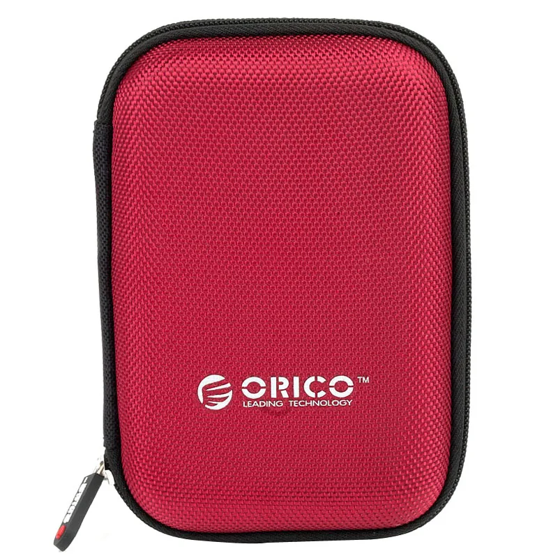 ORICO 2,5 дюймов портативный защитный чехол для жесткого диска, чехол с двойным буферным слоем, защитный чехол для наушников - Цвет: Red