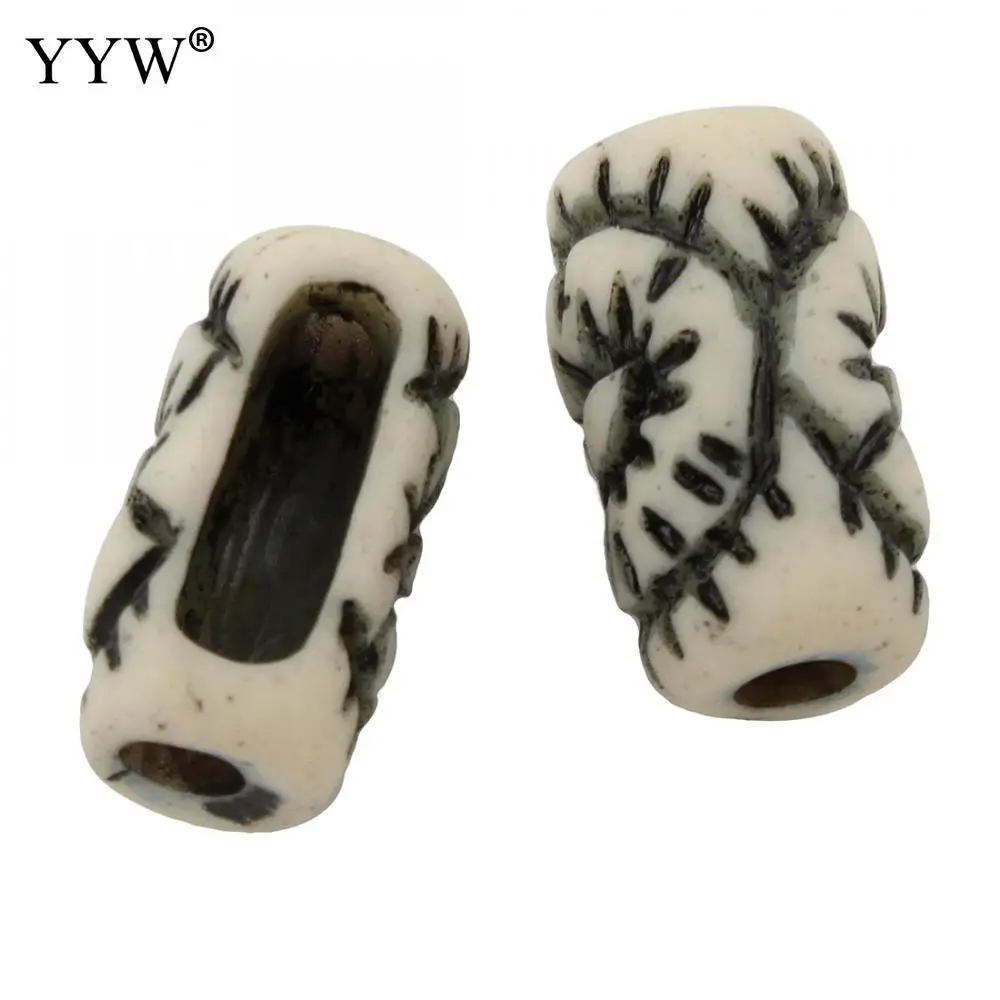 Европейские антикварные акриловые бусины имитация барабана 10 штук пакет оптовая