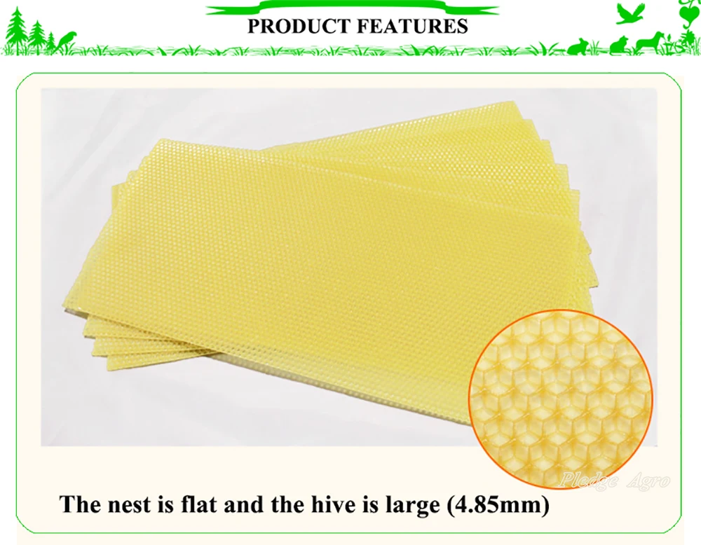 20шт лист основания из пчелиного воска пчелиный воск Apicultura Cera Apiculture Outils ансамбль коврик Riel Apicole пчелиный ульи инструменты оборудование