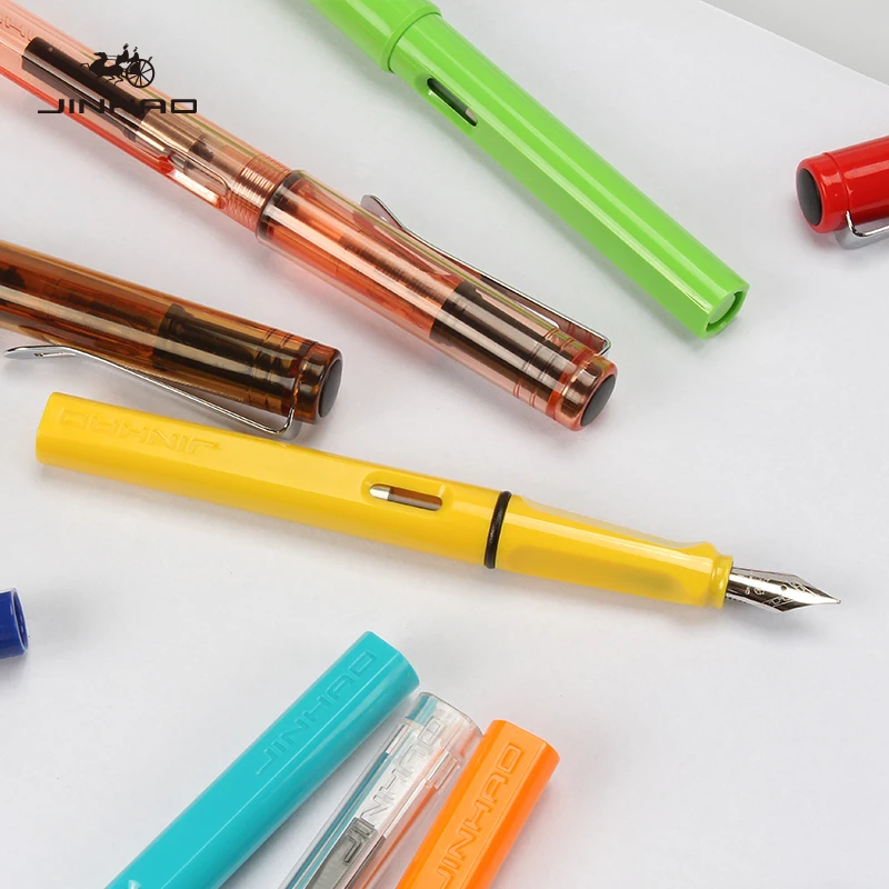 Jinhao 599a Подарочная авторучка, роскошная ручка Iraurita для каллиграфии Dolma Kalem Pluma Fuente Caneta Tinteiro 0,38 мм и 0,5 мм, чернильная ручка
