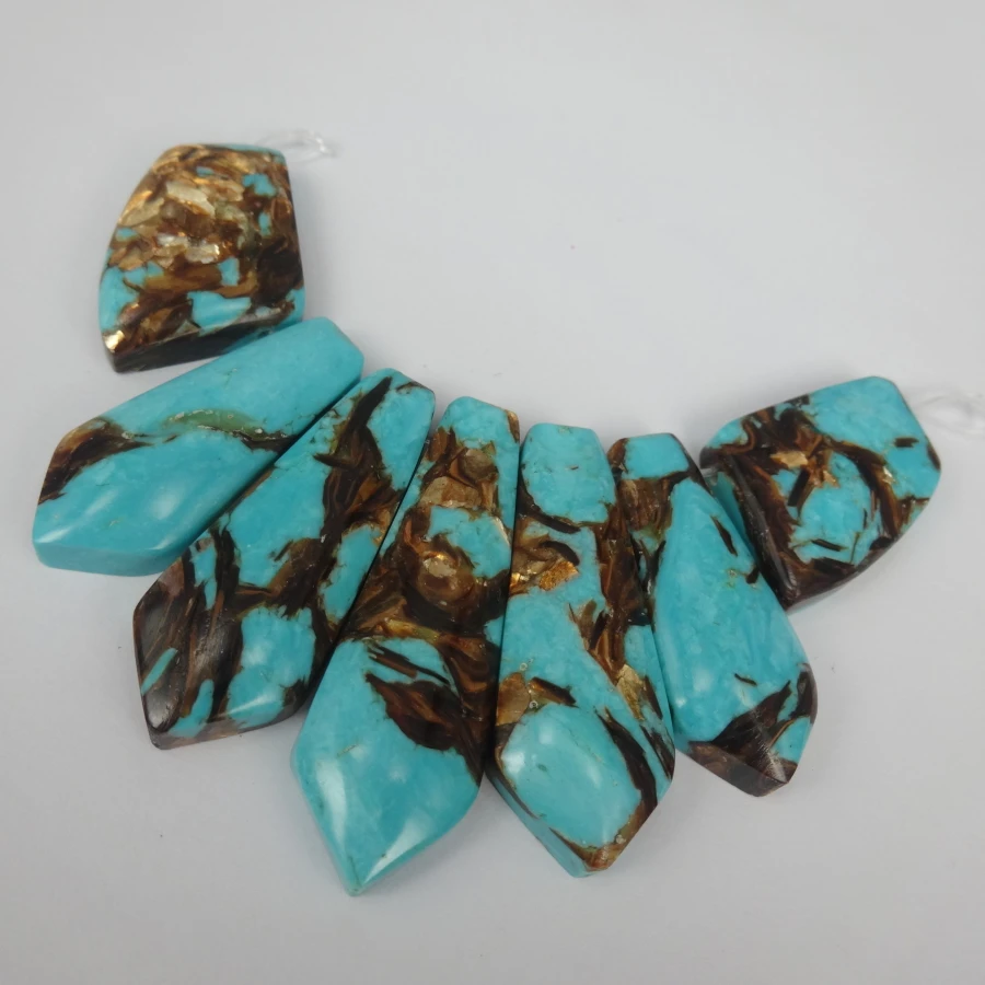 

5 + 2 Новый Аква море осадочный Imperial император камень ломтик Бисер Топ просверленная плита аксессуары определенной формы ювелирные изделия д...