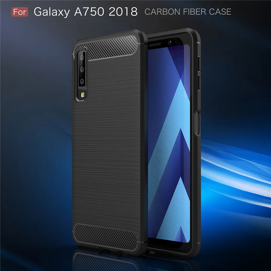 Для samsung Galaxy A7 чехол силиконовый прочная Броня силиконовый чехол для samsung A7 A750 портмоне для смартфона Fundas случаях
