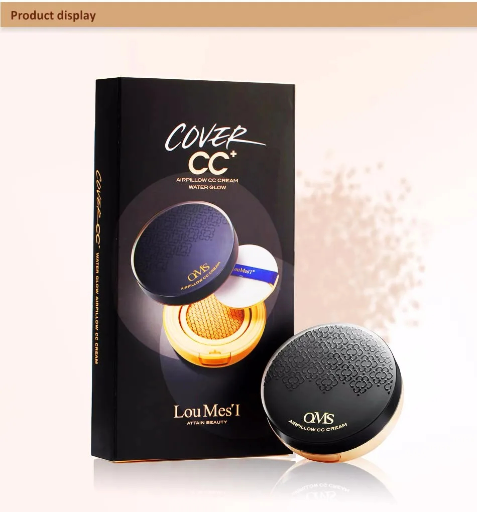Loumesi Air Cushion bb cc крем для лица основа для макияжа пудра 18 мл* 2 идеальное покрытие консилер красота Косметическая основа влажная