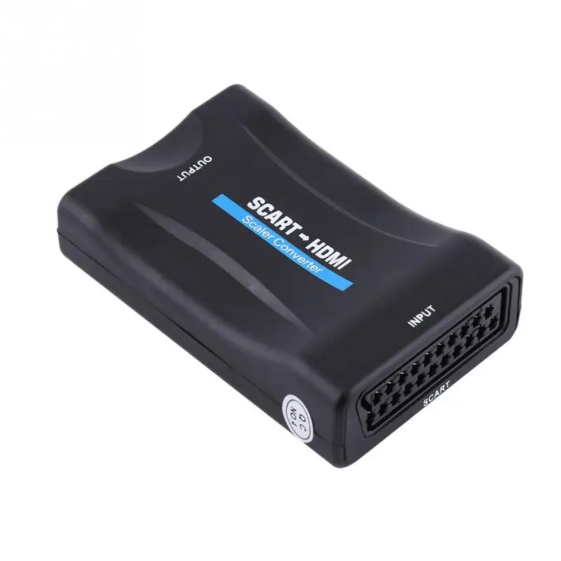 Scart to HDMI Audio Video Converter Scaler Adapter 720P 1080P With USB Cable | Converters