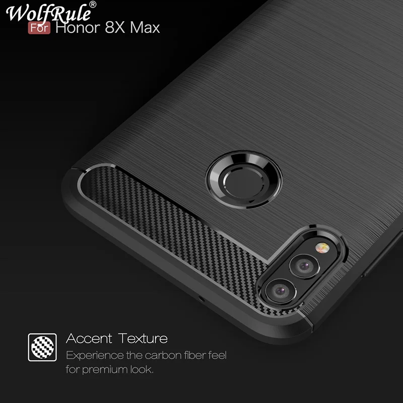 

Huawei Honor 8X Max Case Honor 8X Max Case Rugged Bumper Carbon Fiber Coque For Huawei Enjoy Max Cover 7.12" ARE-AL00 Funda Capa