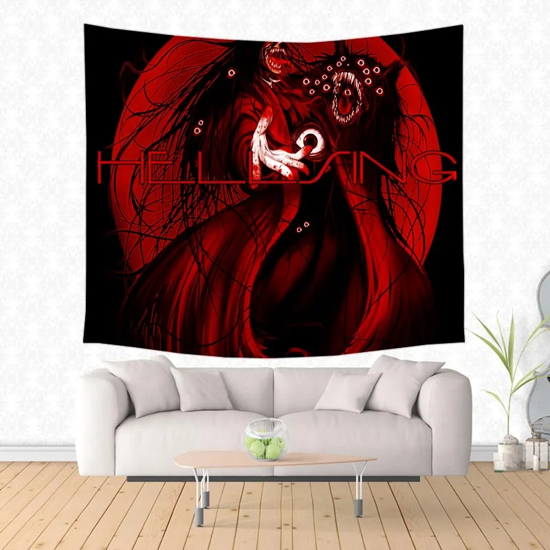 Настенный гобелен с узором Hellsing персонализированный ковер домашний