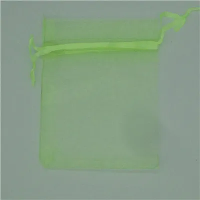Apple green Мешок из органзы 13x18 см стенд для ювелирных украшений Чехлы свадебный Рождественский подарок мешочки для украшений и пакетов 100 шт./лот - Цвет: Apple green