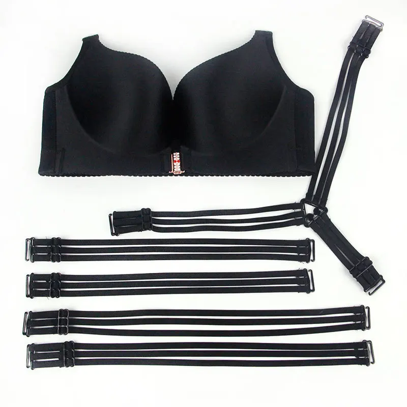 

Sexy front closure front opening ladies bra size underwear sexy front plus size bra