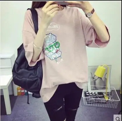 Новый мультфильм аватар английская буква вышивка аппликация Ткань свитер Одежда