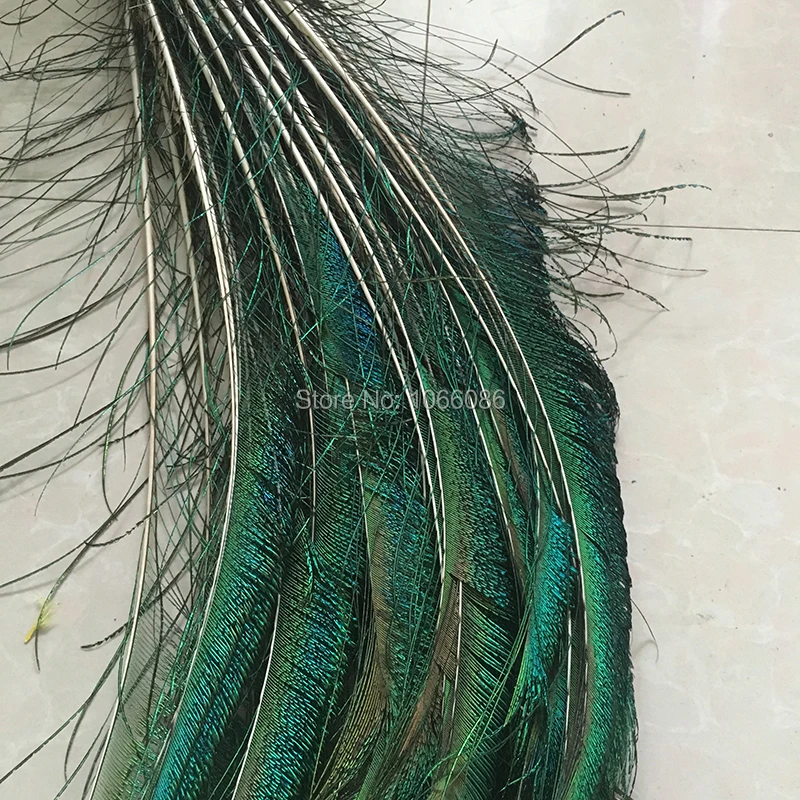 Hot Sale! 500pcs/lot sword peacock feathers 70-80cm long natural feather Diy jewelry Decorative Decor fittings | Дом и сад