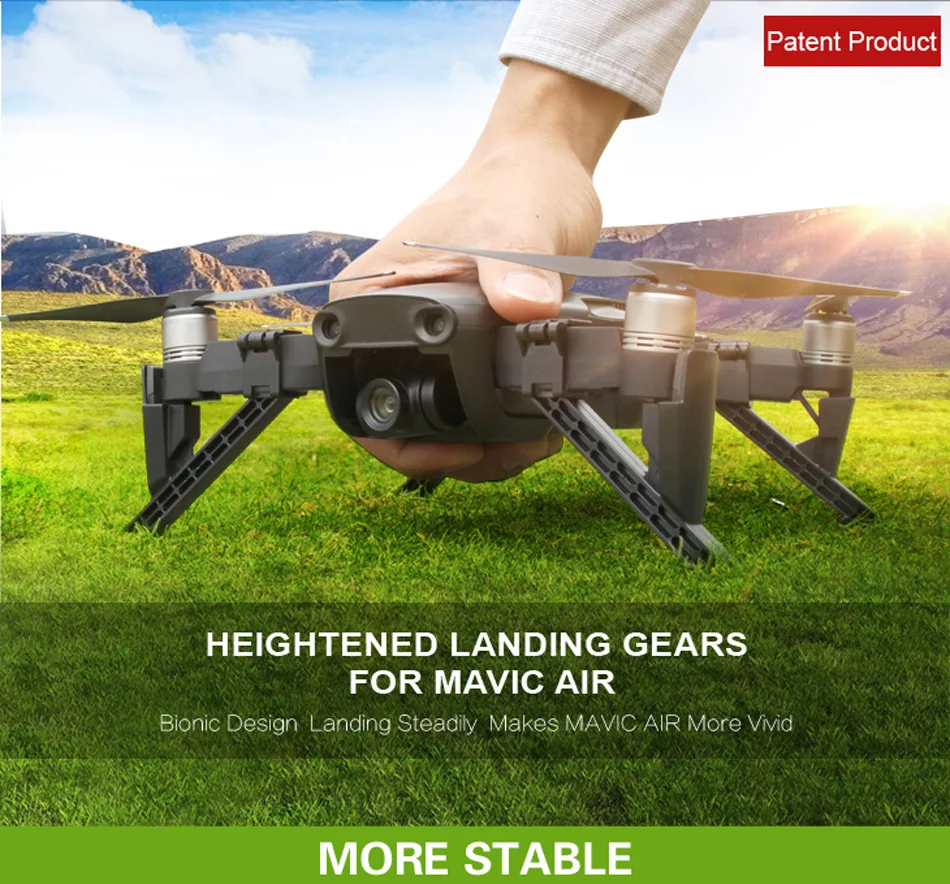 4 шт. Mavic Air Landing gear посадка с высоты ноги Кронштейн Поддержка ноги защитный кожух камеры штатив для DJI Mavic Air