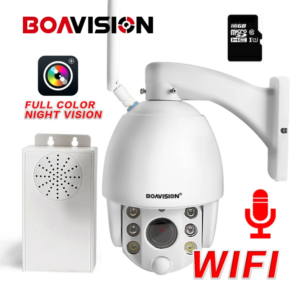 IP камера купольная 2 Мп 1080P Wi Fi PTZ оптический зум 5X / 10X|Камеры видеонаблюдения| |