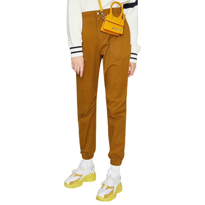 Toyouth New Autumn Women Harem Pants Loose Casual High Waist Khaki Stylish Korean Harajuku Trousers Pantalon Mujer | Женская одежда