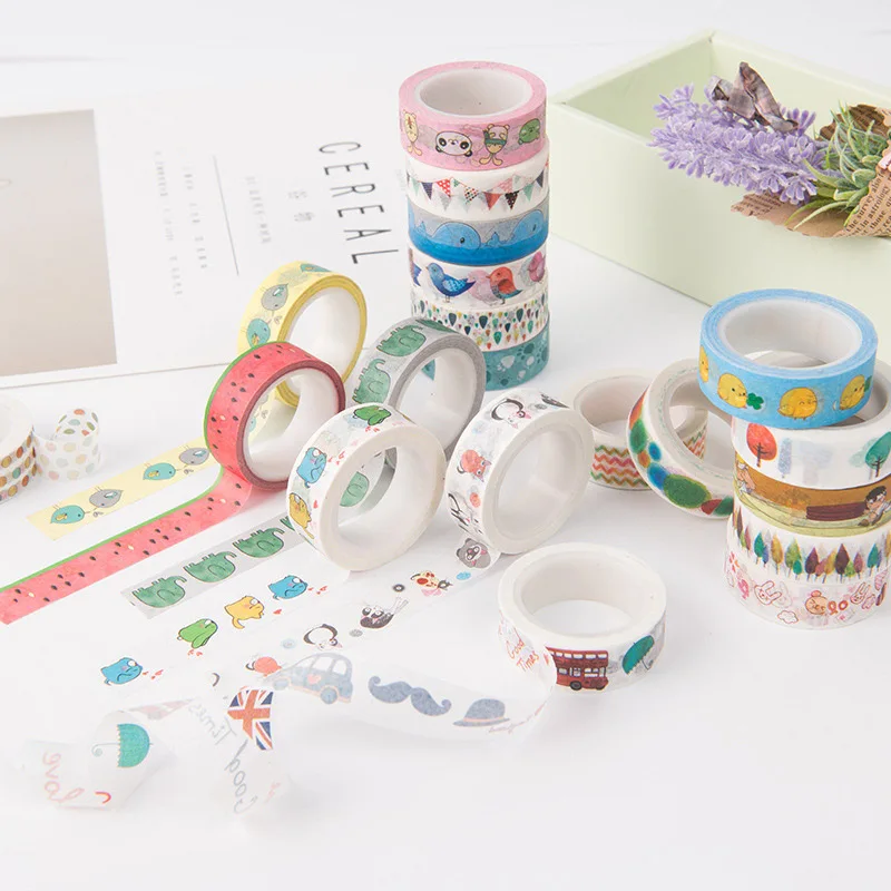 DIY Cosas Kawaii мультяшная панда Васи клейкие ленты наклейки Скрапбукинг декоративная