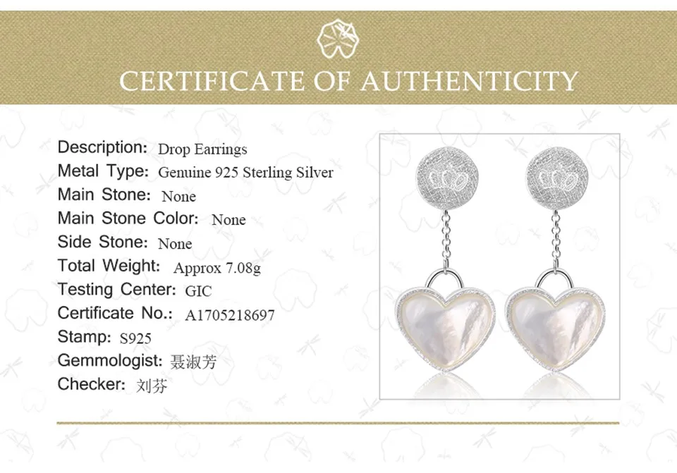 Lotus Fun реальные 925 Серебро Природный ручной Fine Jewelry любовь день знакомства серьги для женщин brincos