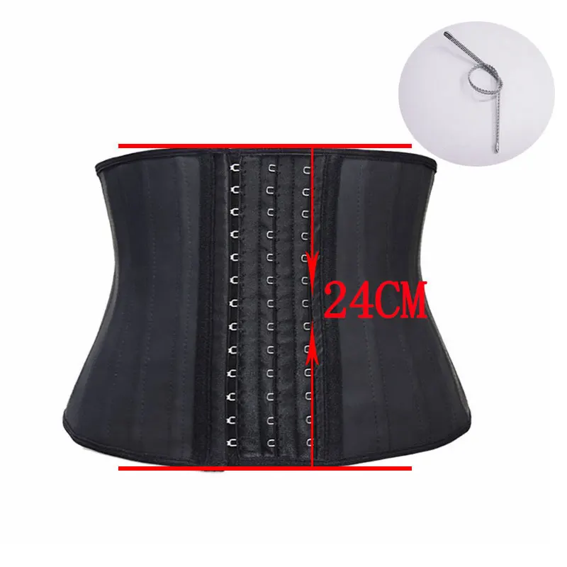 Black Waist Belt 24 Регулируемый Женский латексный поясничного Талия Поддержка пояс для спины спортивные гимнастические корсет для контроля за животом моделирующее белье Вес потери - Цвет: Black Waist Belt 24