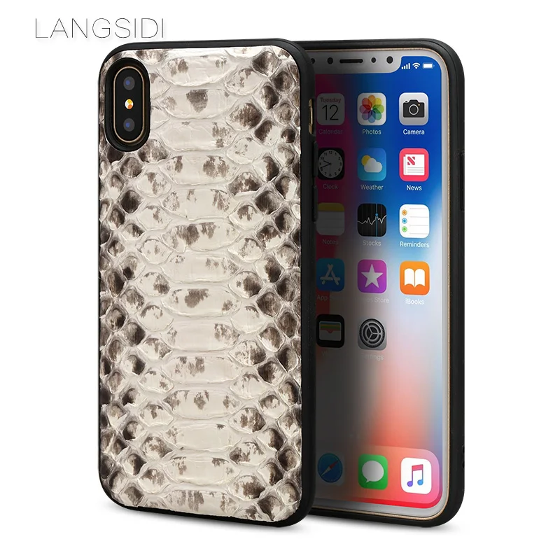 Мужские лоферы под кожу питона 360 полный защитный чехол для телефона iPhone X 12 мини 11
