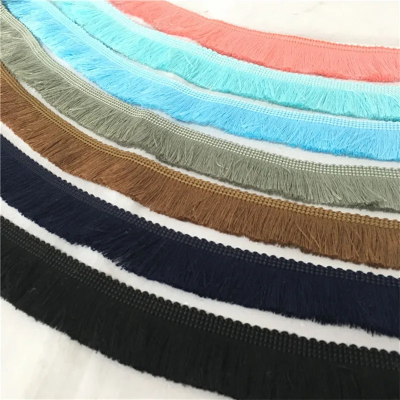 Тонкая кружевная отделка с бахромой 2 размера 7LS73|fringe tassel|cotton tassel fringedecorative fringe |