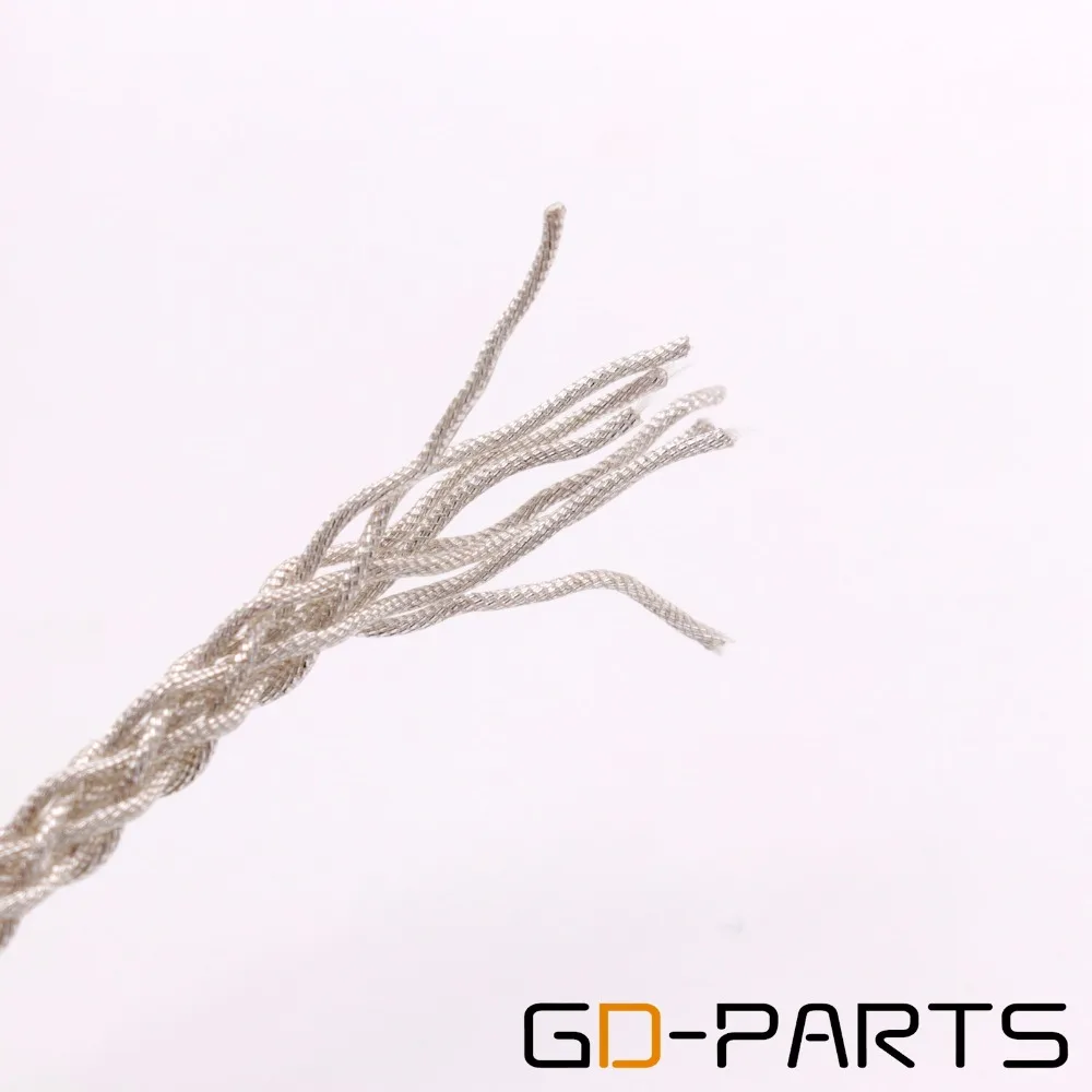 GD PARTS 1 2 м гибкий 6N OCC Платиновый кабель для наушников DIY Hifi аудио наушники