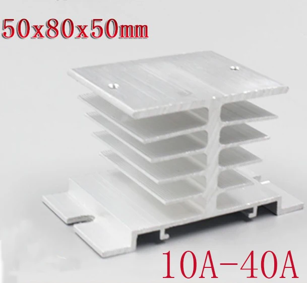 Однофазный твердотельный релейный алюминиевый радиатор для отвода тепла 1 шт.