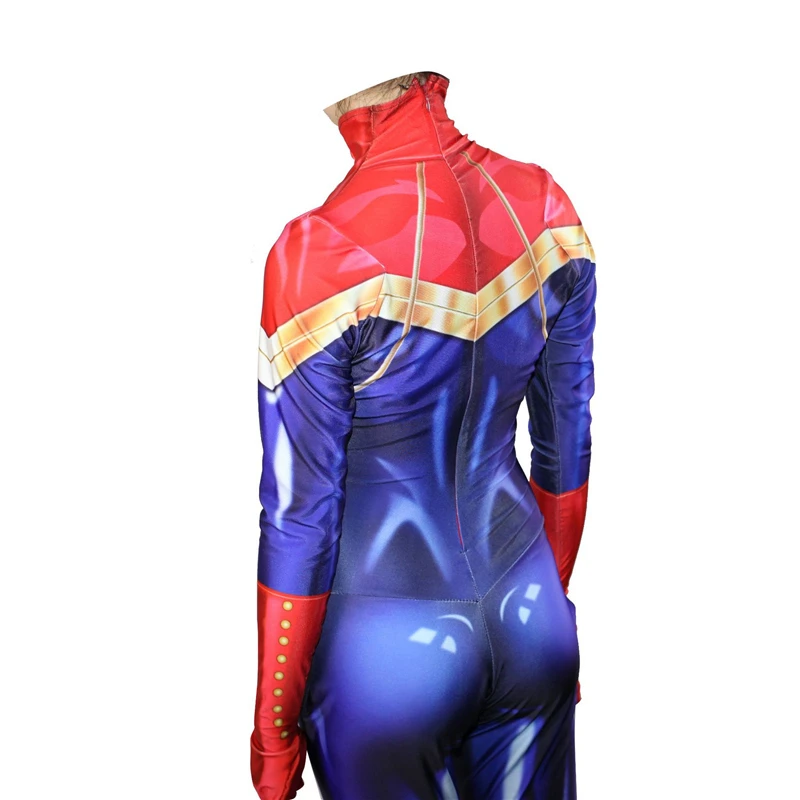 Костюм для косплея на Хэллоуин Carol Danvers Marvel Captain Carroll комбинезон сексуальная