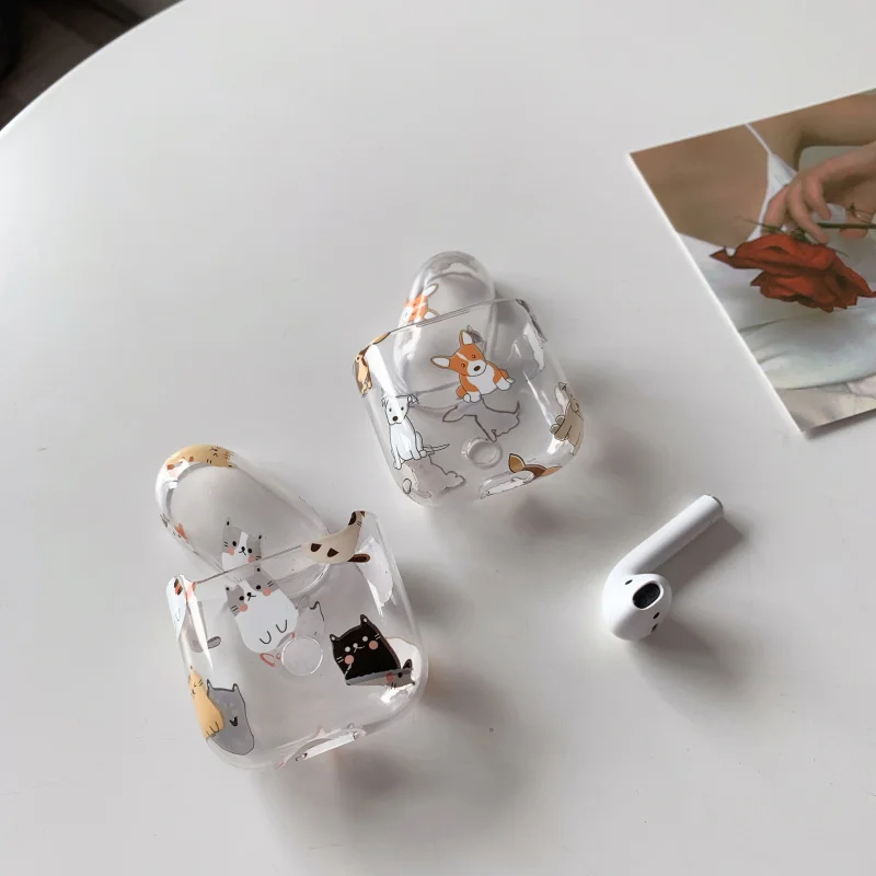 Мультфильм Chibi Maruko милый прозрачный футляр для Apple AirPods 1/2 чехол Прозрачный Прочный чехол для телефона защитный чехол Аксессуары