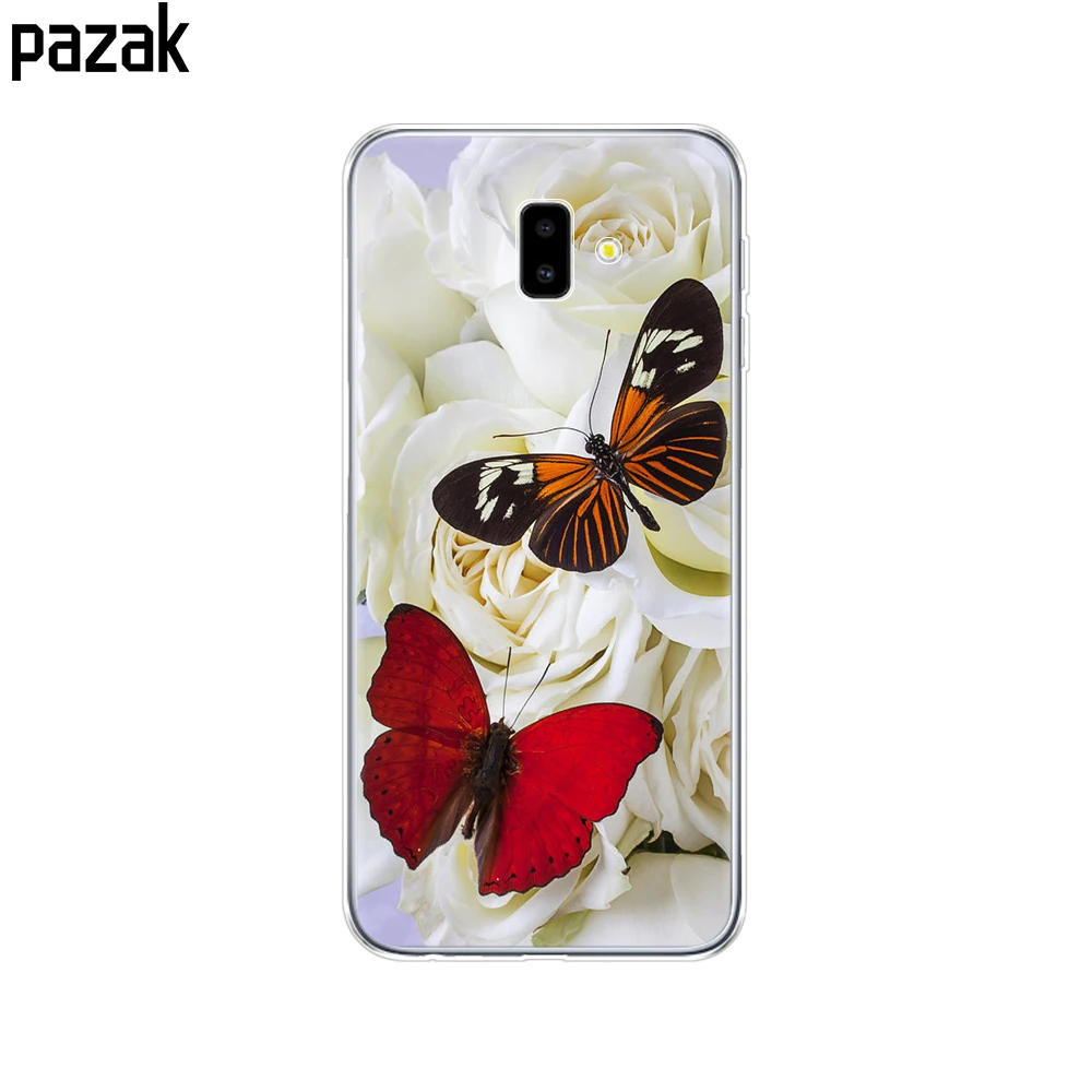 52414 Для samsung J6 J6+ чехол coque мягкий чехол из термополиуретана и силикона для samsung Galaxy J6Plus J 6 Plus J610 J610F Capas противоударный - Цвет: 52414