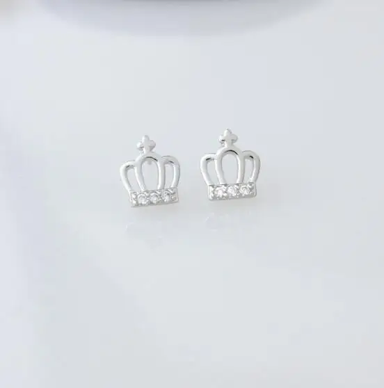 E 1048 звезда с европейской и американской простой короной король серьги женские OL темперамент ювелирные