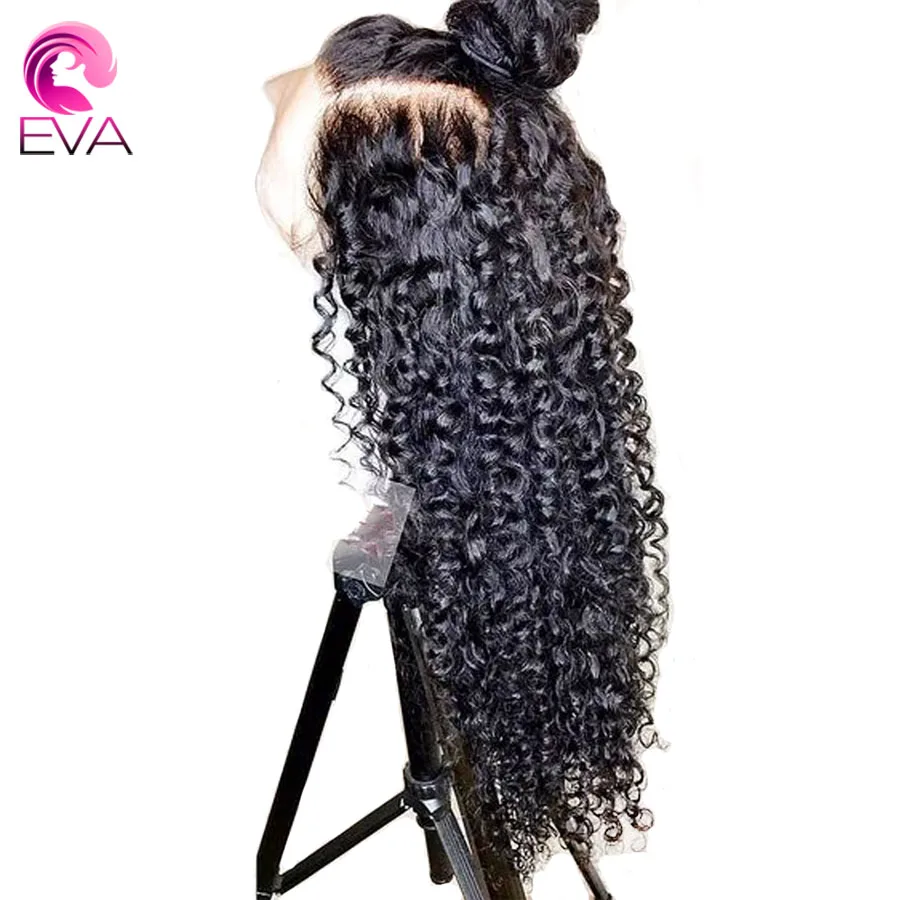 Eva Hair Full Lace Human wigs Kinky Curly Brazilian Remy Wigs For Women Pre Plucked Hairline Glueless With Baby |