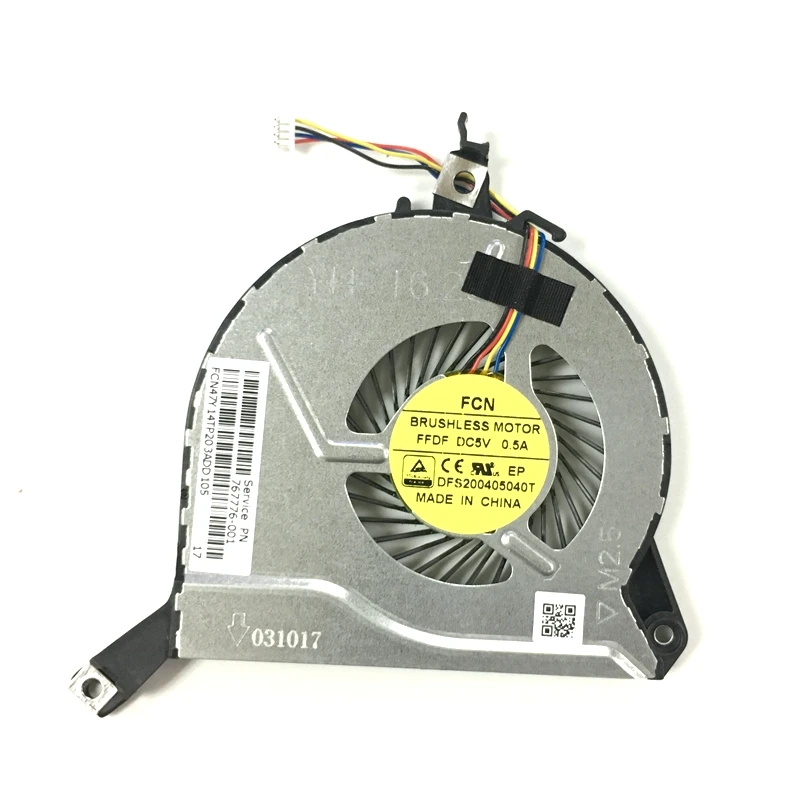 Новый вентилятор для процессора DFS200405040T 767776 001 47Y14TP203A HP 14 P 15 V 16 17 V|cpu fan|cooling fanfan cooling