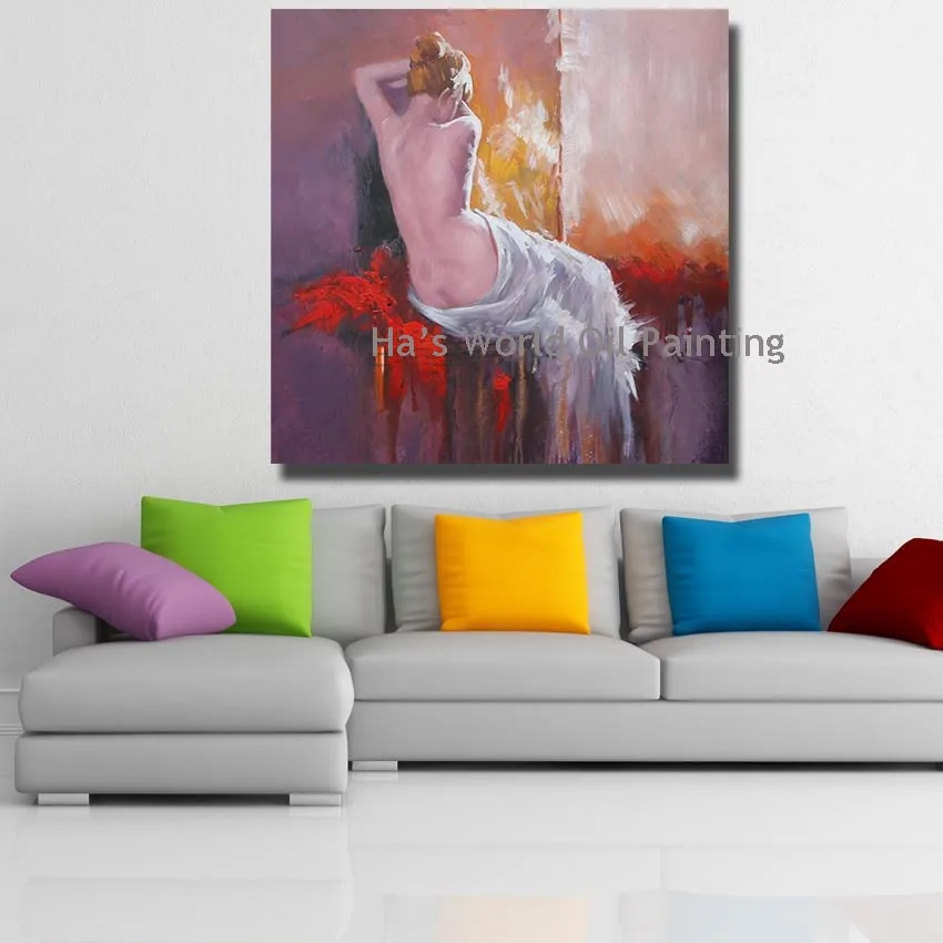 Постер большого размера ручной росписи декорирование квардрос картины маслом