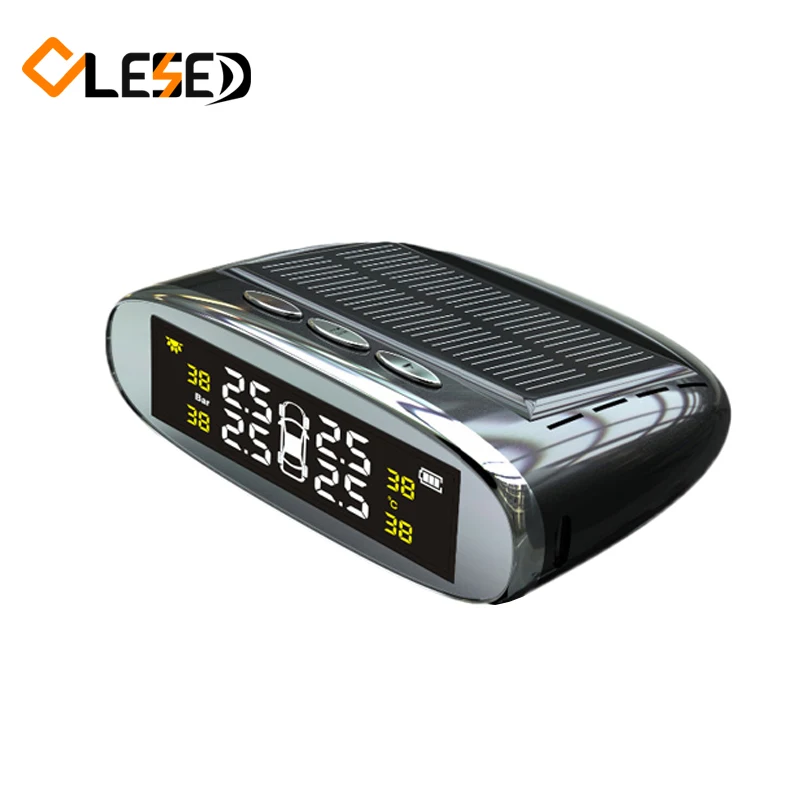 Автомобильная система контроля давления в шинах TPMS ЖК-дисплей 4 внешних датчика