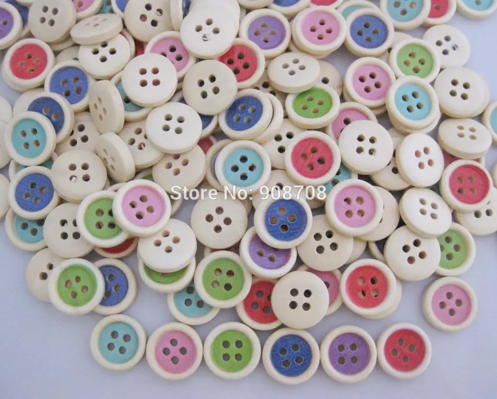 200 шт. декоративные пуговицы для рубашек 15 мм|buttons children|wooden buttonsshirt buttons |
